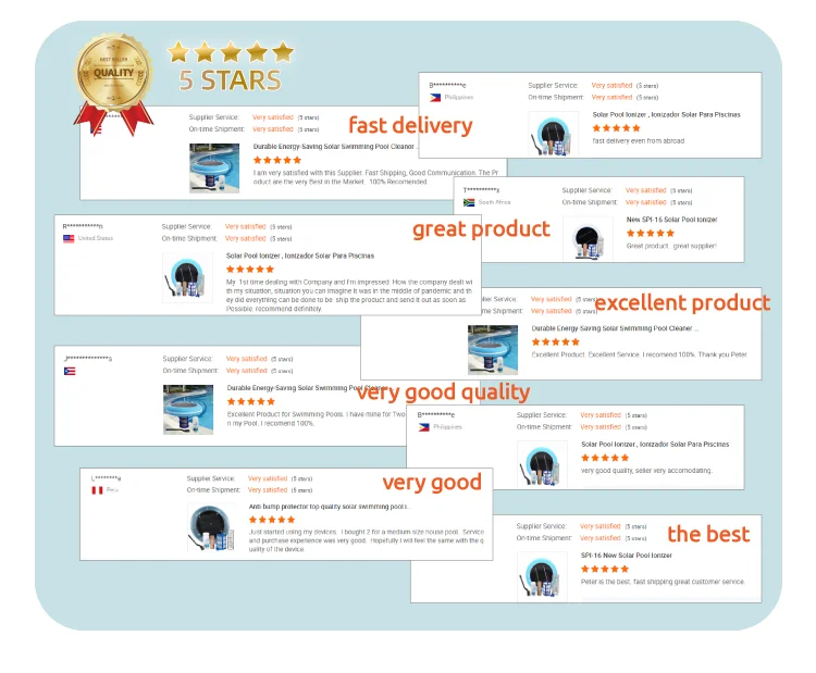 Wholesale Price Chemical Reduce Portable Water Filter Solar Ionizer for Swimming Pools