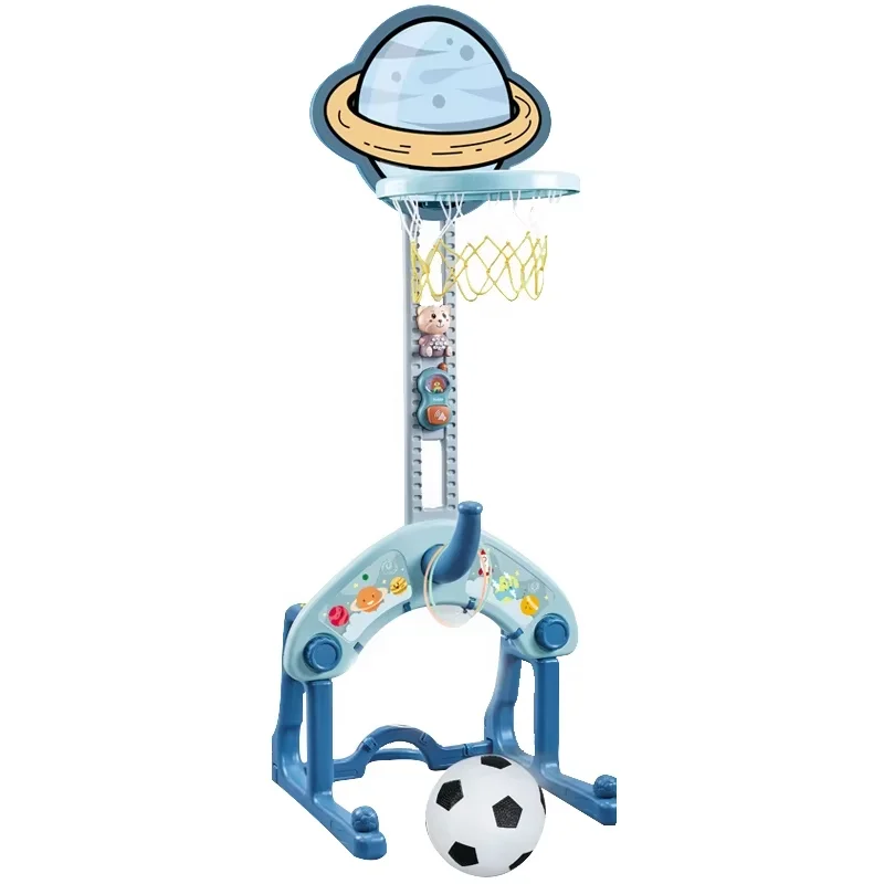 4 In 1 mini basketball hoop football  Portable Indoor And Outdoor Sport Adjustable Sport Gaming Basketball Stand For Children