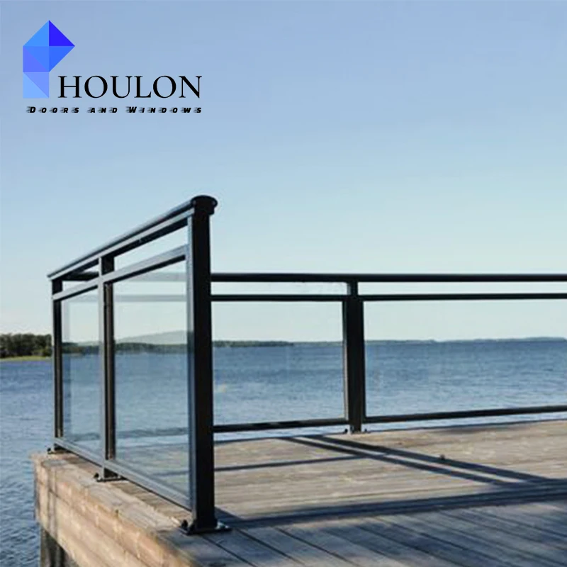 Modern Design Balcony Outdoor Aluminum Stairs Handrail Aluminum Balustrades Handrails