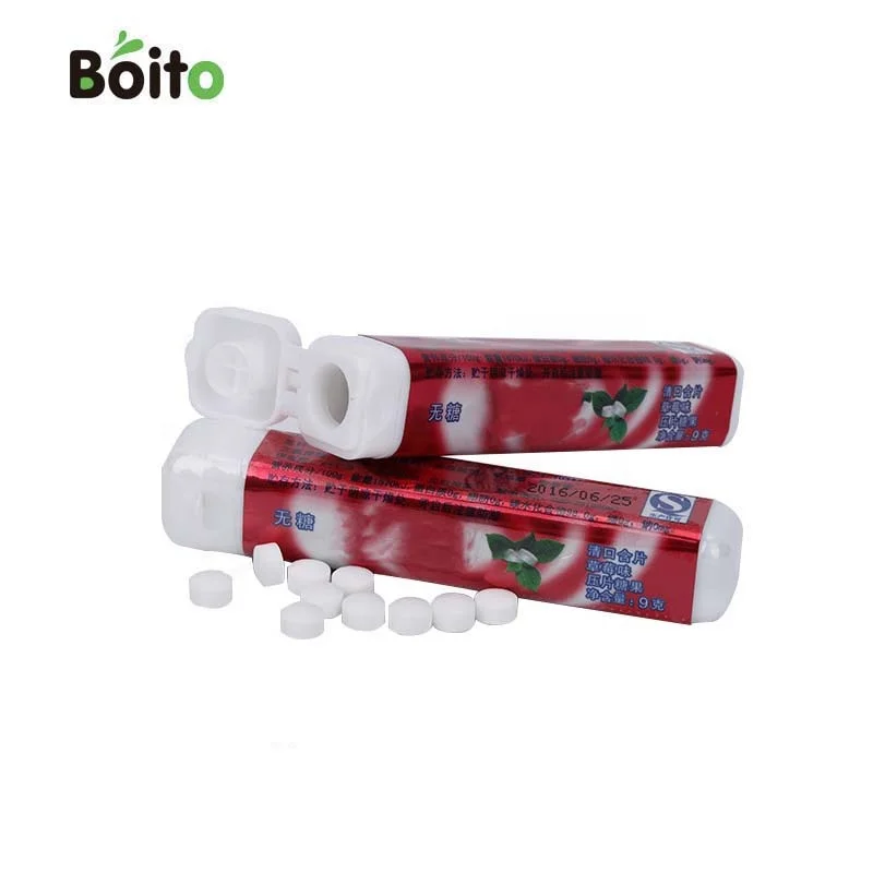 Chinese manufacturer packing in bulk xylitol lemon mint candy