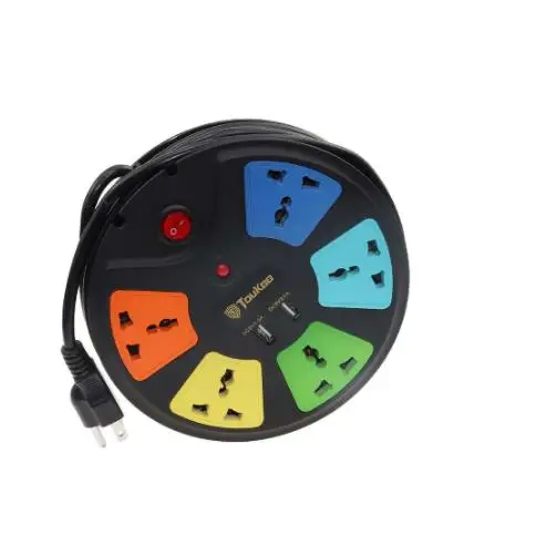 2021 универсальный Электрический 16 А удлинитель для быстрой зарядки с вилкой ЕС США 5 + 2 USB-разъема от