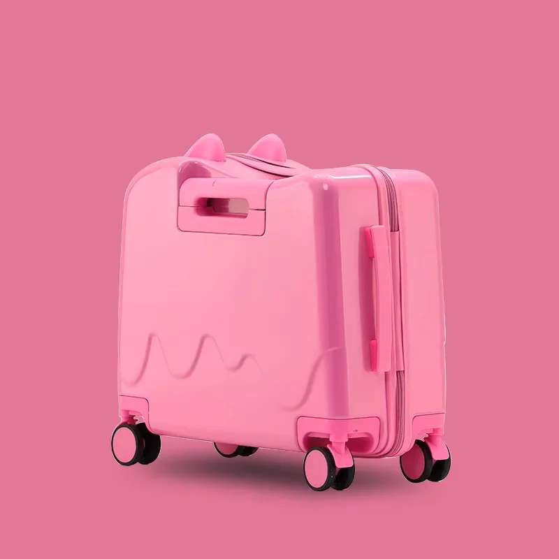 Factory wholesale durable portable password unisex custom mini new fashion kid children 18 inch travel girl boy suitcase luggage