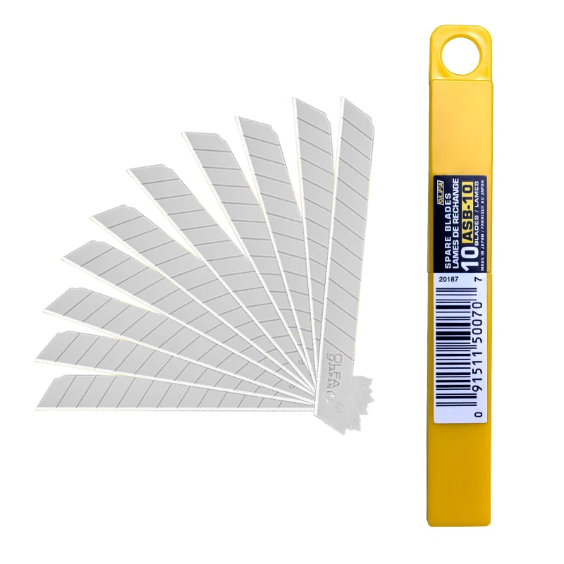 ASB-10 Универсальный нож OLFA самый продаваемый в Японии инструмент 9 мм из стали с углом 59 лезвий для гравировки железно-никелевого сплава