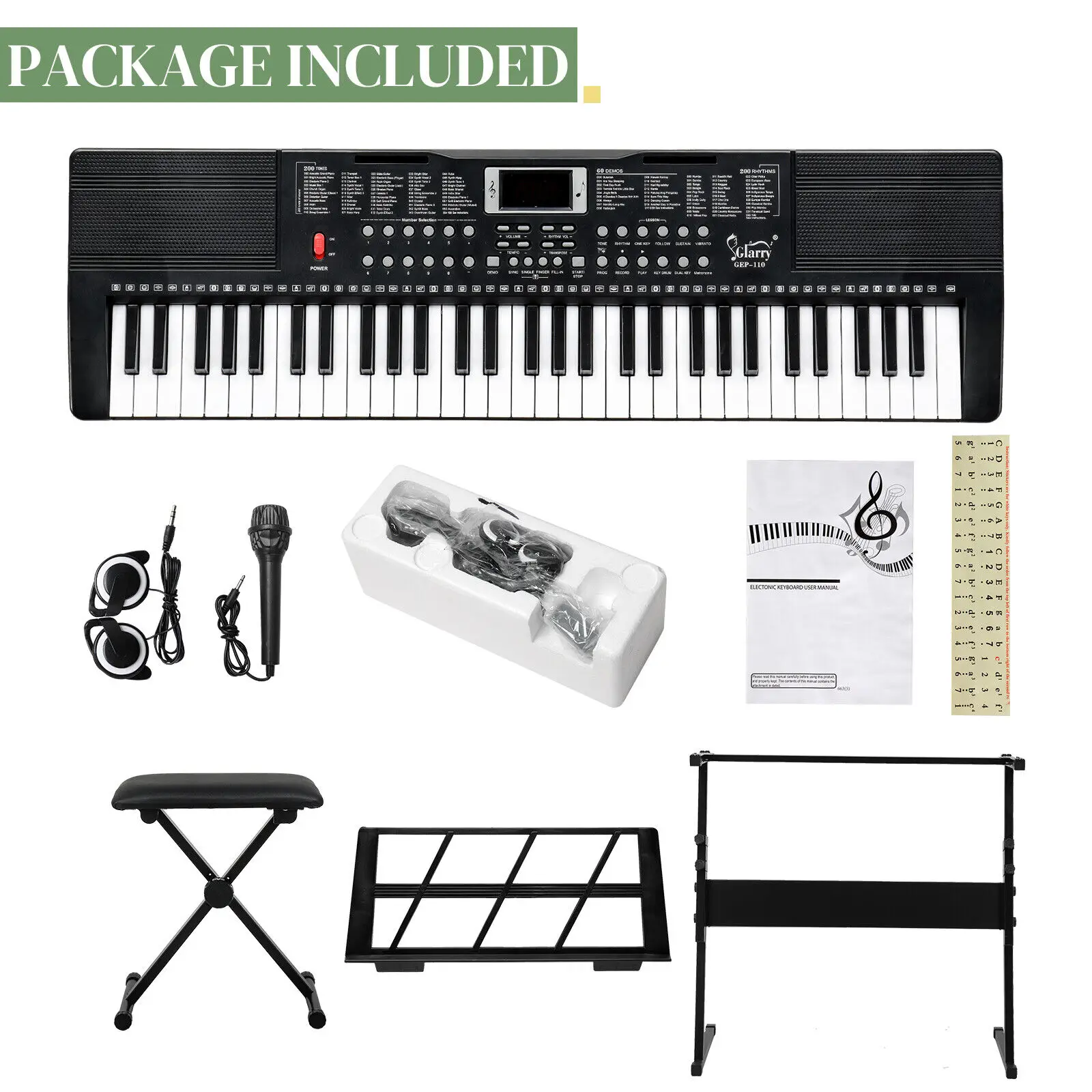 Children Music Digital Organ 61 Keys Electronic Organ High Quality Chinese Musical Instruments Piano for School Use