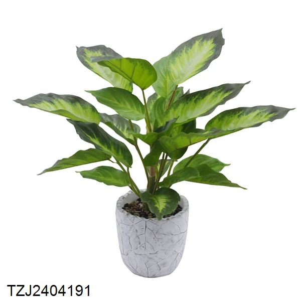 Artificial Fern Fake Pot Simulation Green Plastic Greenery Decoration Indoor Home Decor Living Room Decorative Mini Potted Plant