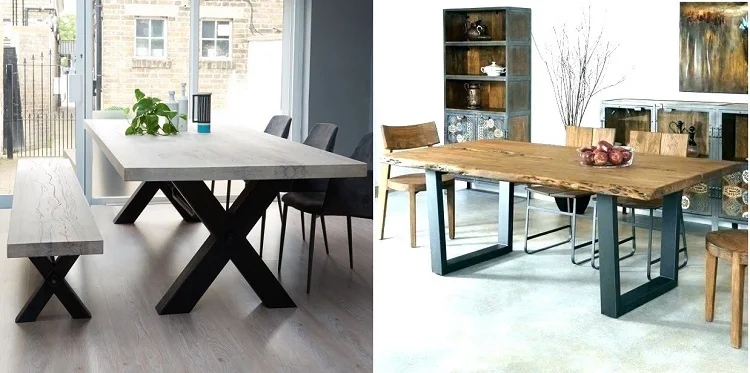 Restaurant iron table legs support metal steel cover dining table base