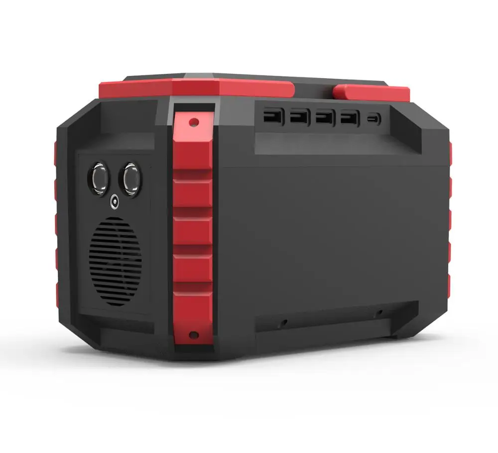 60000mAh portable power station for outdoor emergency backup  portable solar generator 200W AC output