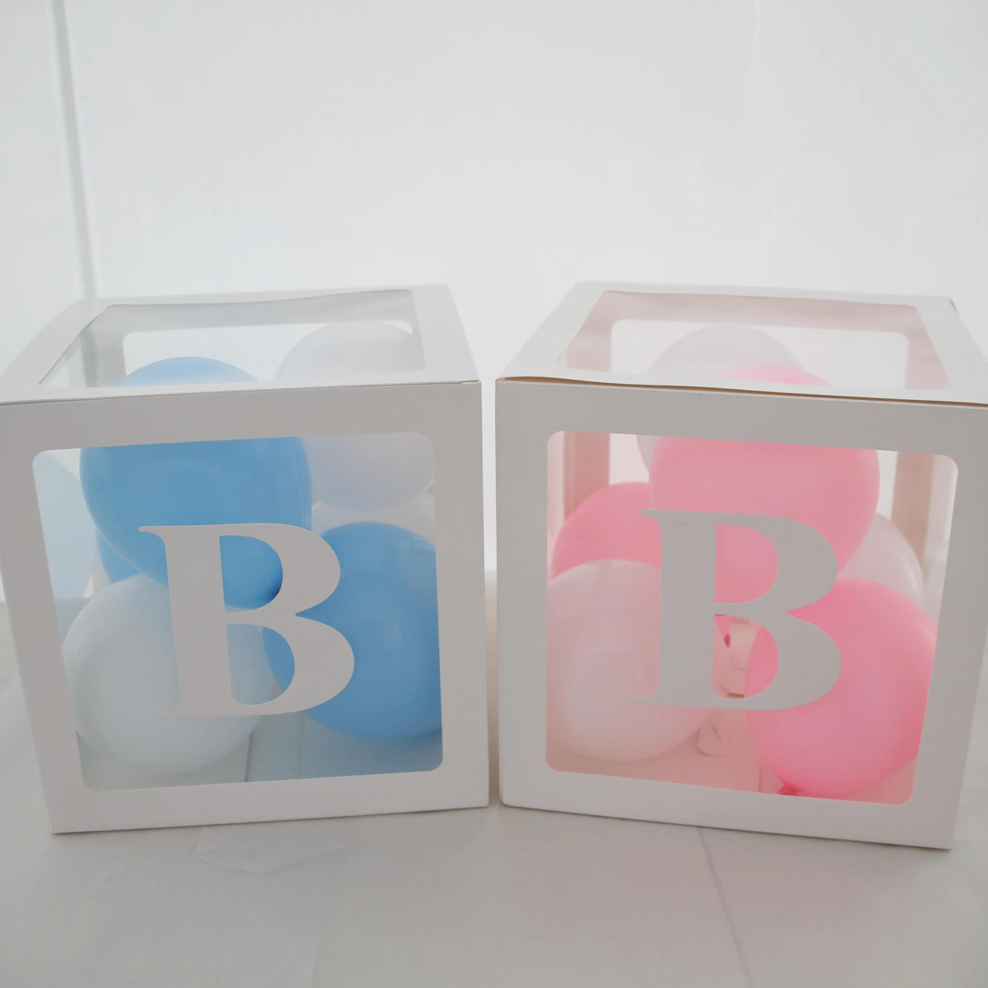 4 шт. прозрачные коробки для воздушных шаров «Baby Shower»