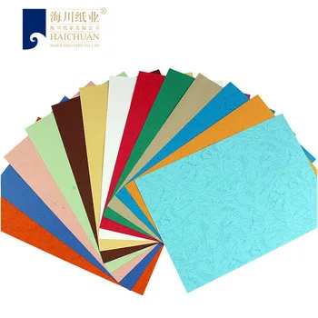 Luxury High Quality Best Seller Printing Leather Grain Color Paper for Binding Cover