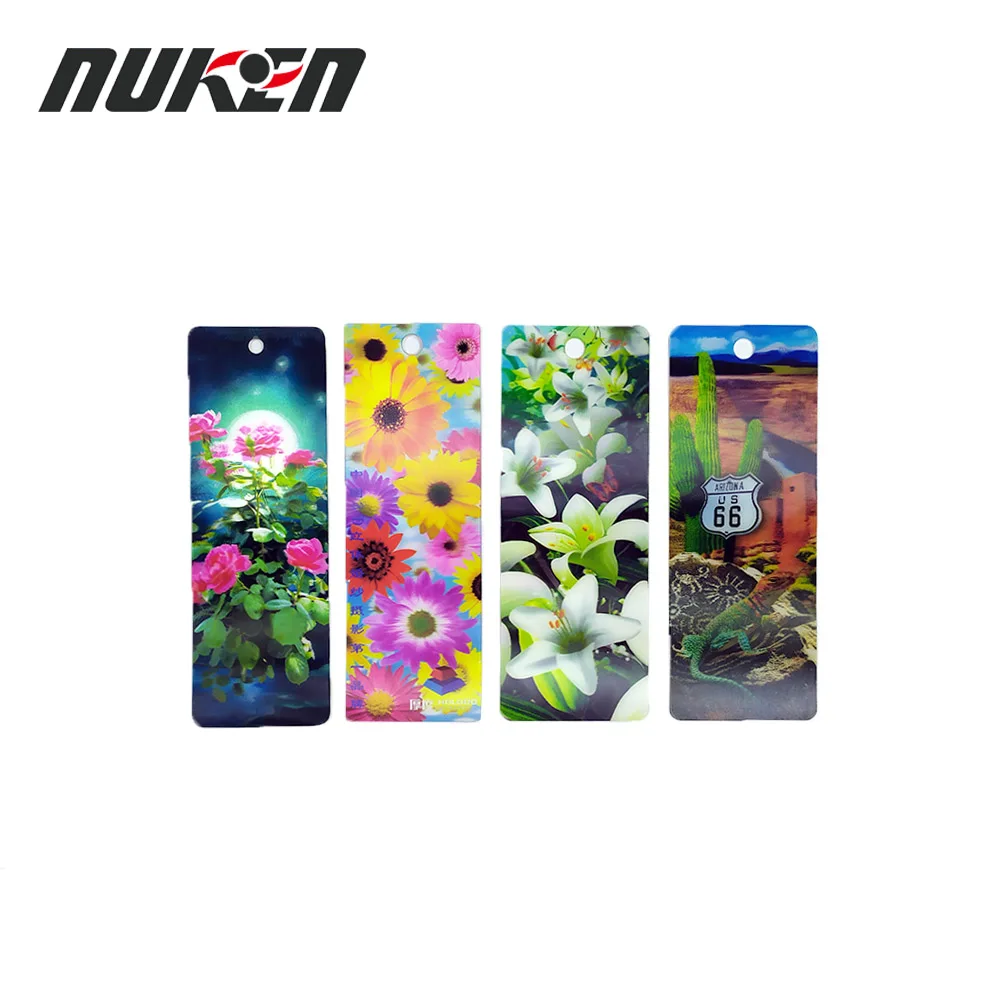 3D lenticular anime bookmark with tassel