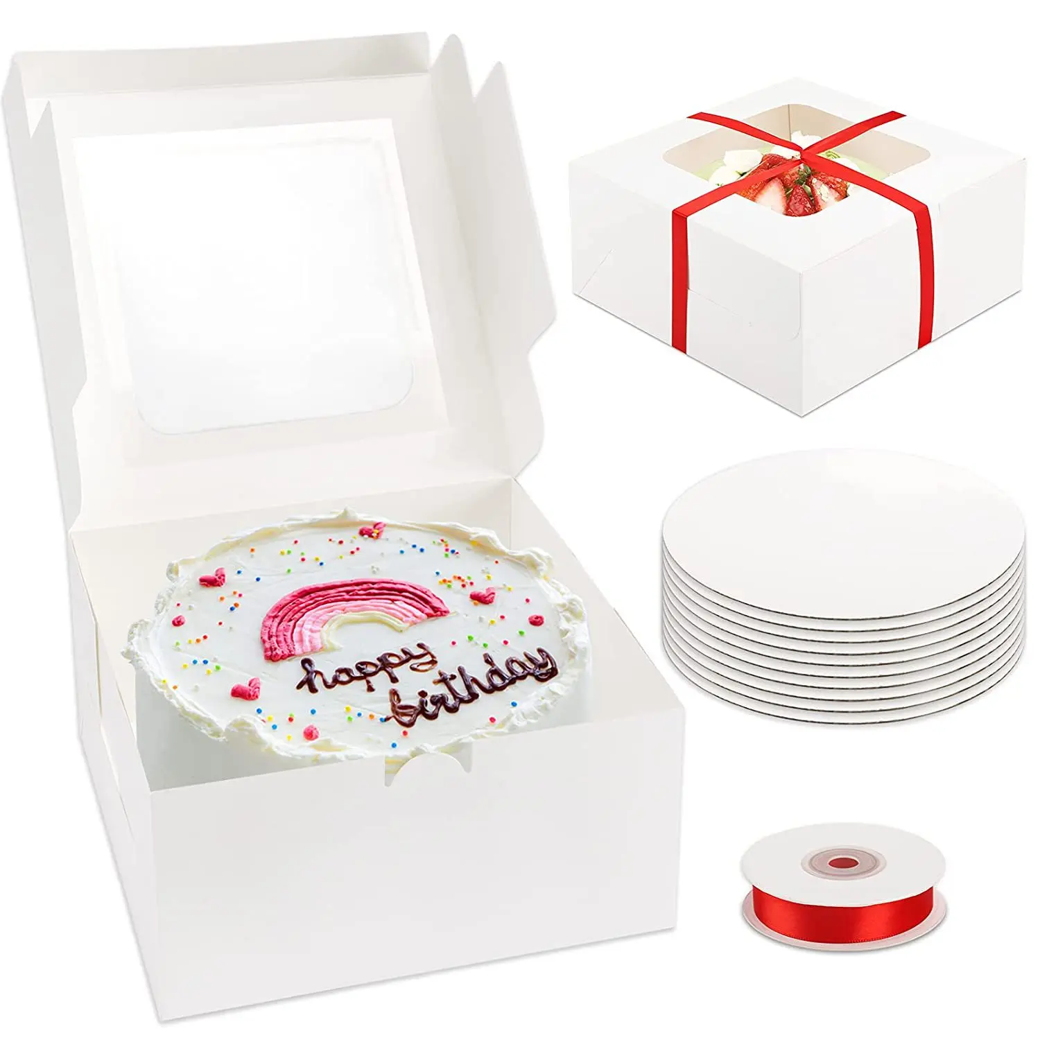 
KCCB 2021 Manufacturers spot customized Amazon cross-border window cake dessert packaging box 