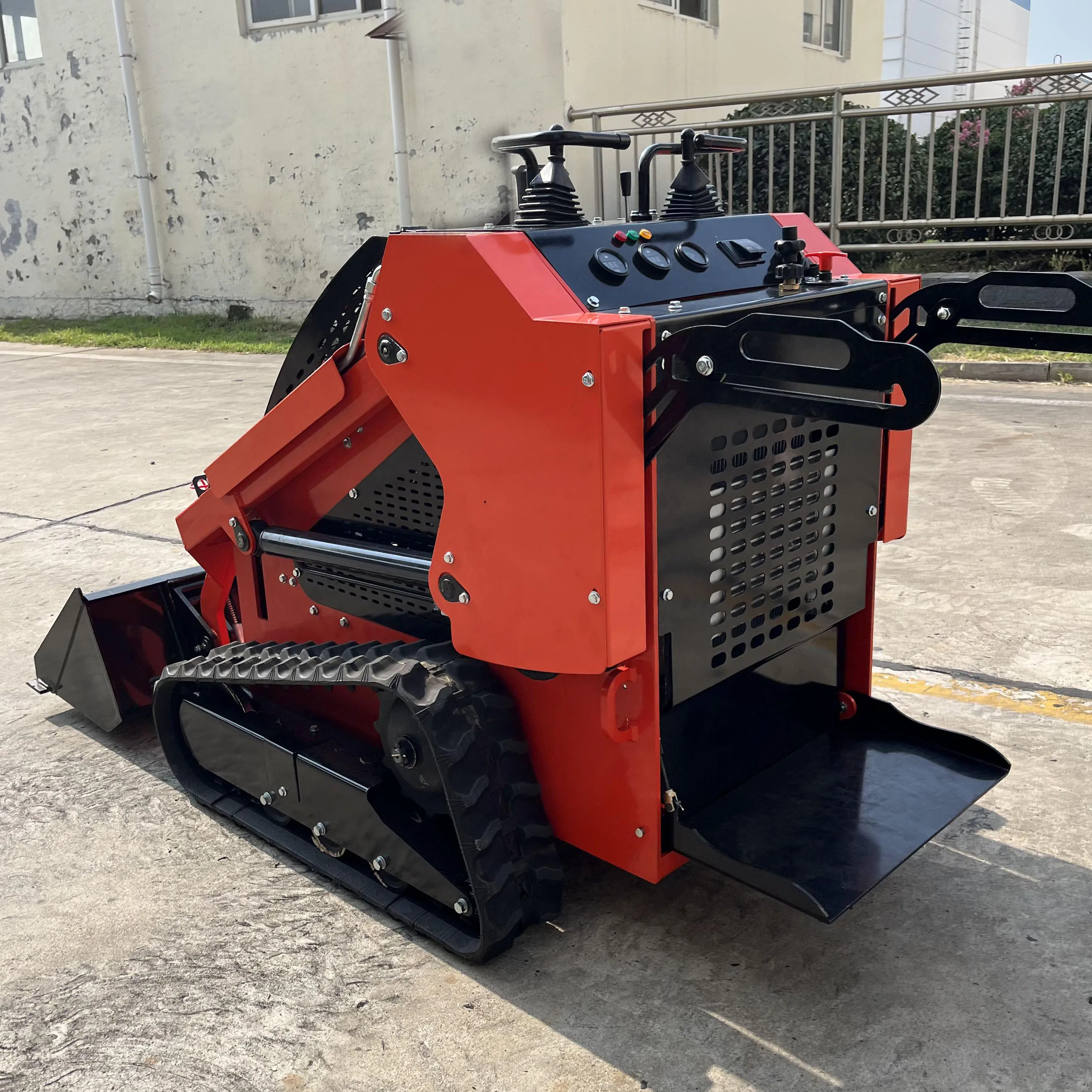 construction earth-moving machinery manufactures 18KW 25HP mini skid steer skidsteer tractor front wheel loader