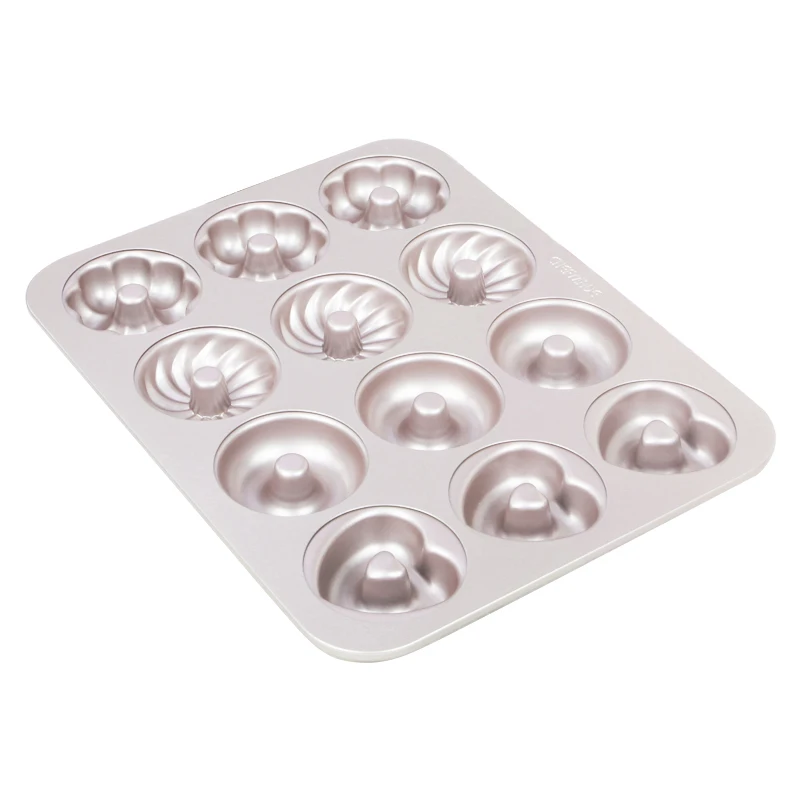 Non-stick Donut Cookie Pan Flower Shapes Baking Molds for Party