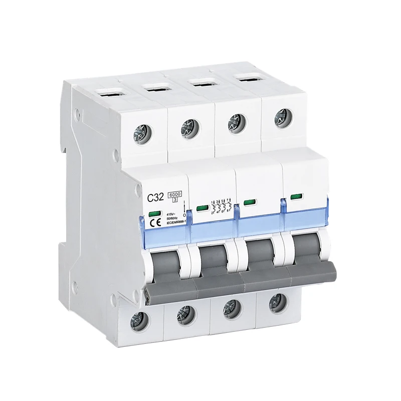 Brand new original miniature circuit breaker HONI Brand High Quality  6KA  MCB 1P+N 32A  MCB contacteur chint