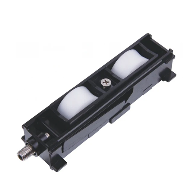 Sliding Yellow Zinc Bracket Double Plastic Wheels Adjustable Iron Bearing for Window and Door (ML-FD009)