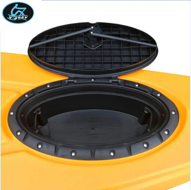 U-boat waterproof hatch cover for kayak with white case inside for UB-K2 pedal fishing kayak
