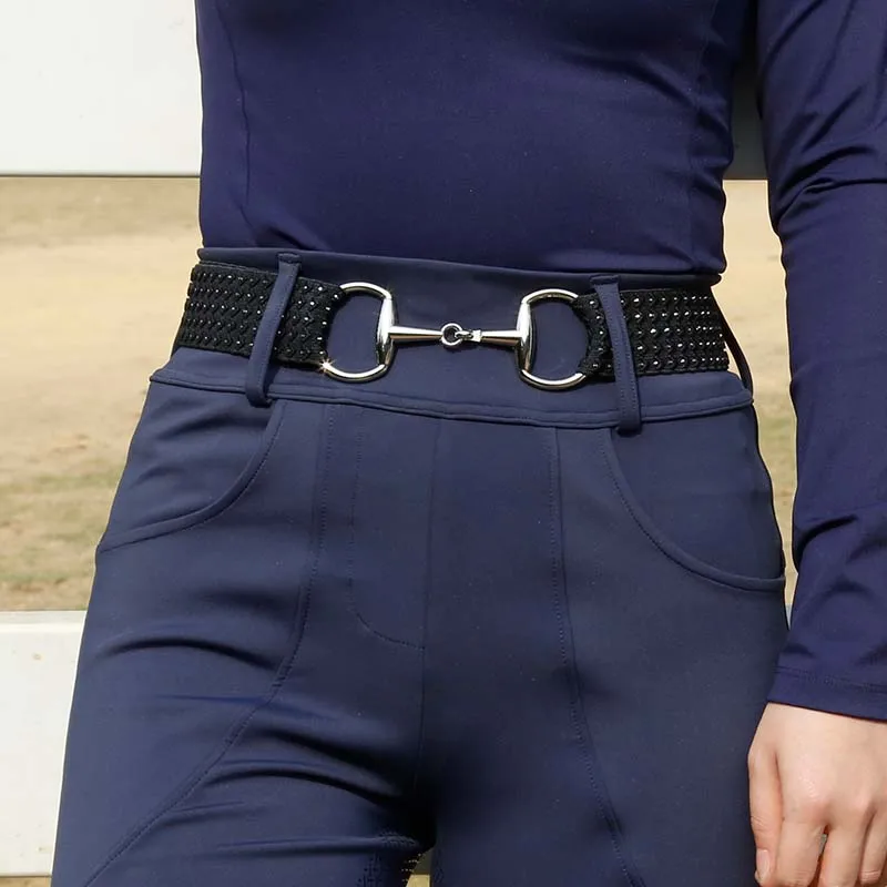 Ladies Surcingle Buckle Equestrian Elastic band Belts for Horse Riding Horse Bit Belts
