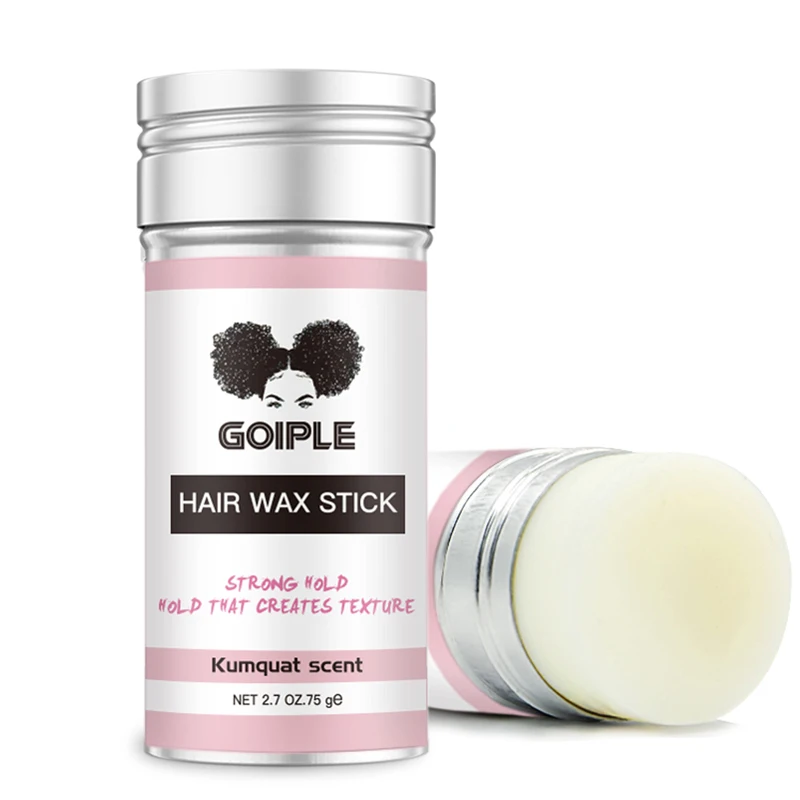 Custom Strong Hold Shiny Hair Slick Stick for All Hair Types With Logo Wholesale Control Flyaways Back Hair Wax Stick