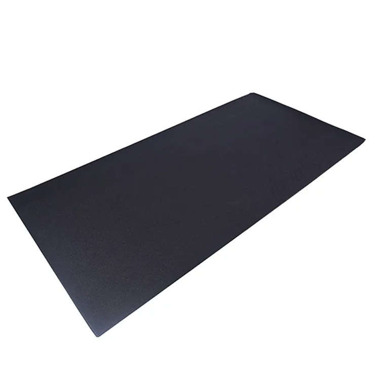 Durable PVC Treadmill Mat black Non Slip bike exercise equipment yoga fitness mat