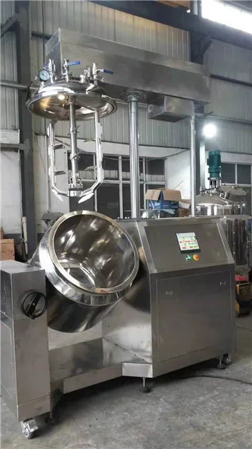 Automatic vacuum homogenizing emulsifier gel emulsifier making machine for chemical machinery equipment