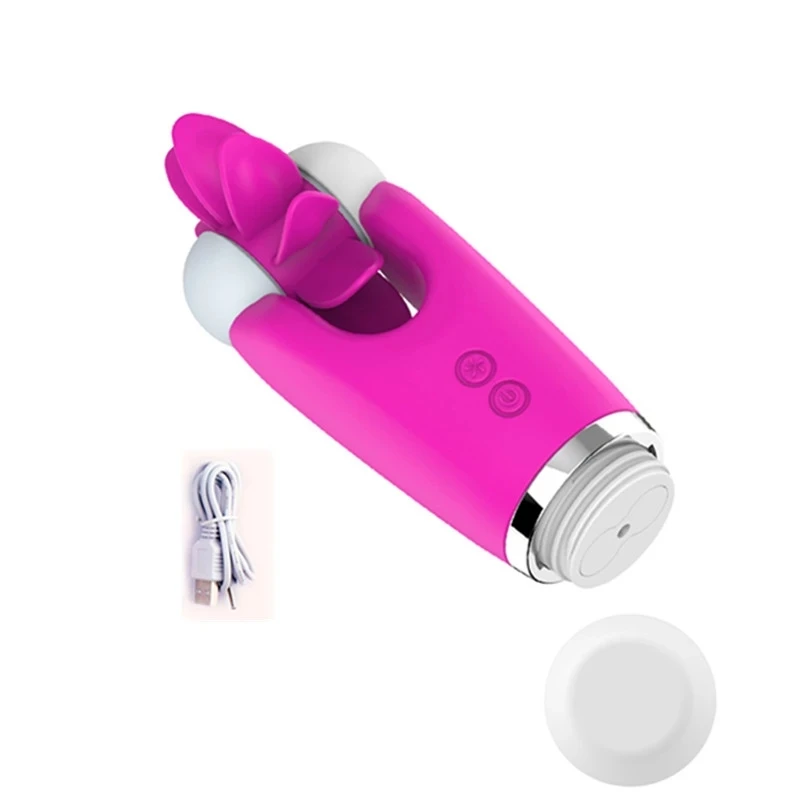 12 speed Tongue Licking Vibrator Rotation Oral Nipple Clitoris Female Vaginal Masturbator Sex Products for Women