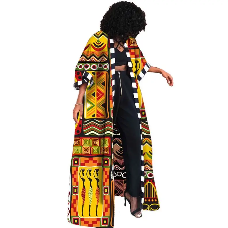 Hot Sale Autumn African Women Coat Clothes Print Dashiki Ethnic Style