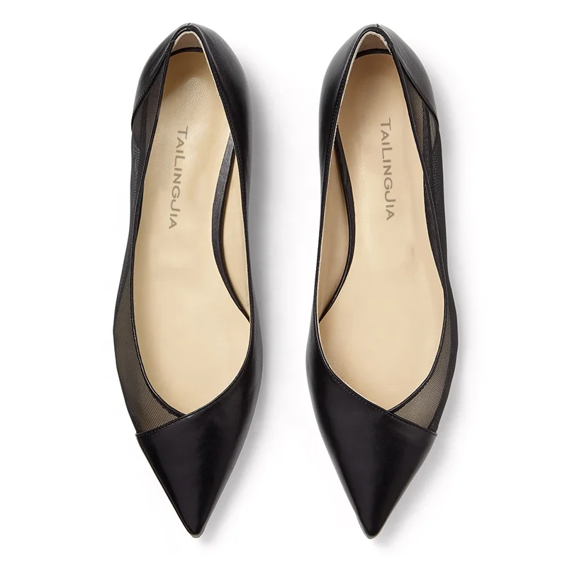 2020 Factory Wholesale Women Pointed Toe Casual Shoes Ladies Mesh Flats