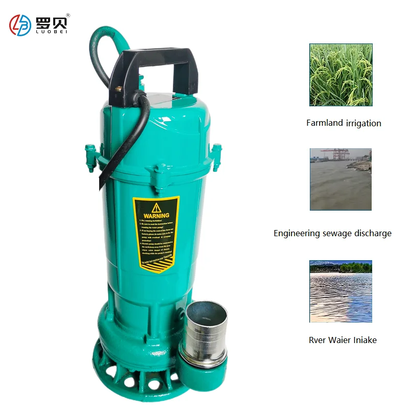 750W Cast Iron Stainless Steel Submersible Sewage Pump Engineering Sewage Discharge Pump