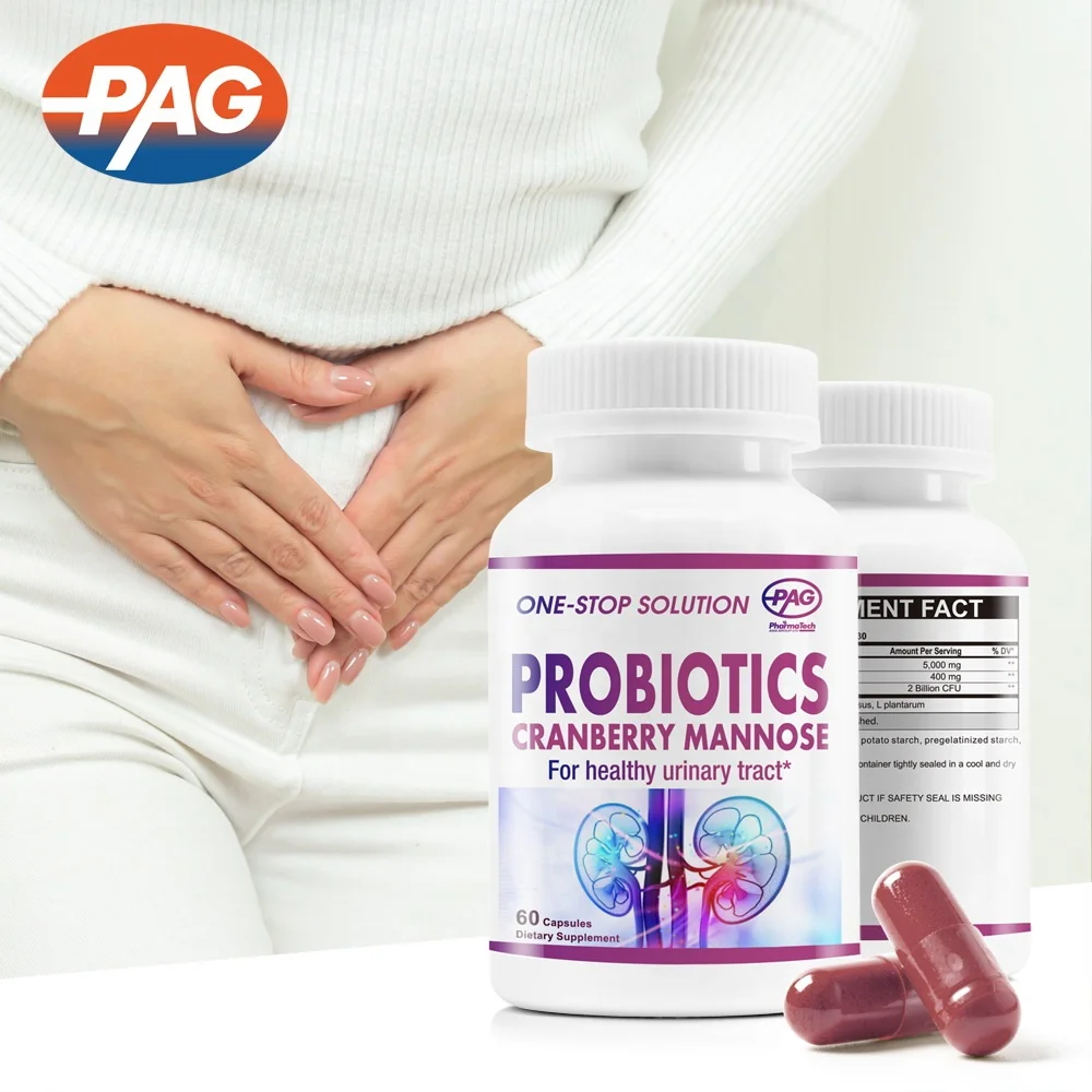 Super Cranberry Plus Probiotics Softgel Dietary Supplement Urinary Tract Support Capsules Cranberry Probiotic Capsule