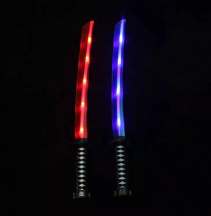 Новинка 2023 световой меч Katana детские игрушки цветной нож оптовая продажа светящийся самурайский катана игрушка со звуком