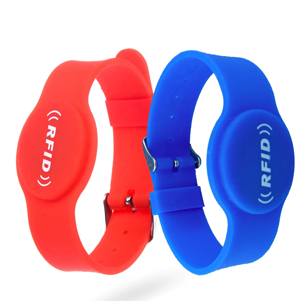 125khz TK4100 Waterproof adjustable RFID silicone wristband/bracelet/watch, China Manufacturer