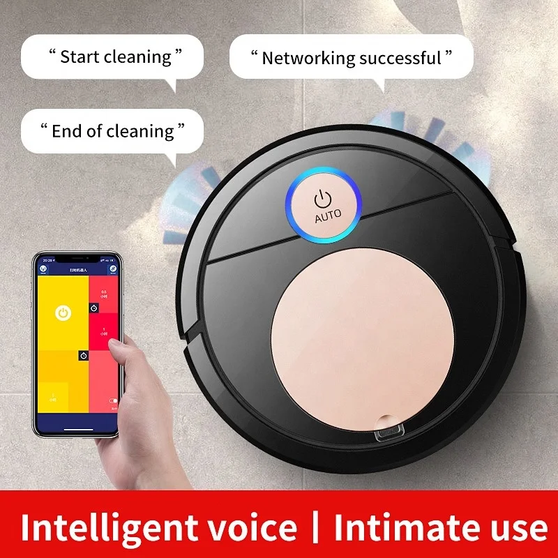 2022 Hot selling indoor intelligent sweeping robot APP remote control 3 in 1 Cleaning Robot USB sweeper dust removal robot