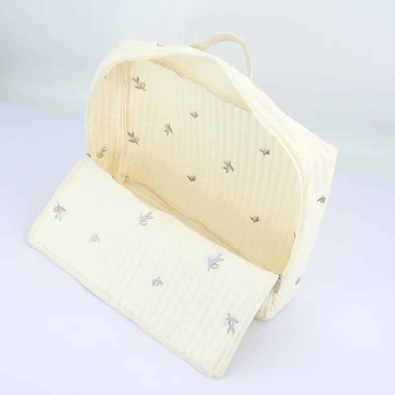 Embroidered Mummy Multi-function Bear Diaper Storage Quilt Mummy Baby Nappy Bag Sets