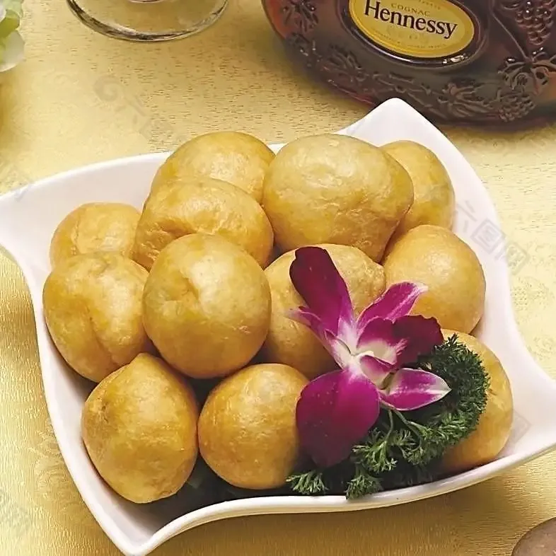 HACCP Certified Weiyang Brand Fried Wheat Gluten Ball Fried Round Gluten Oiled Gluten