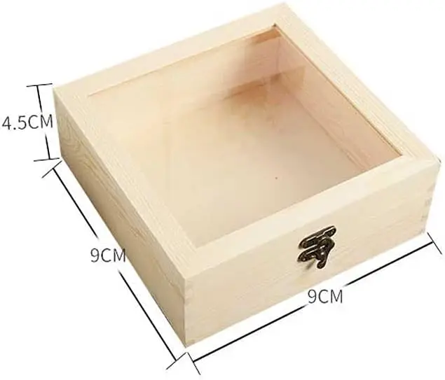 Customized Size Logo Wooden Storage Box Small Unfinished Wood Home Decoration Love Painted Solid Sign