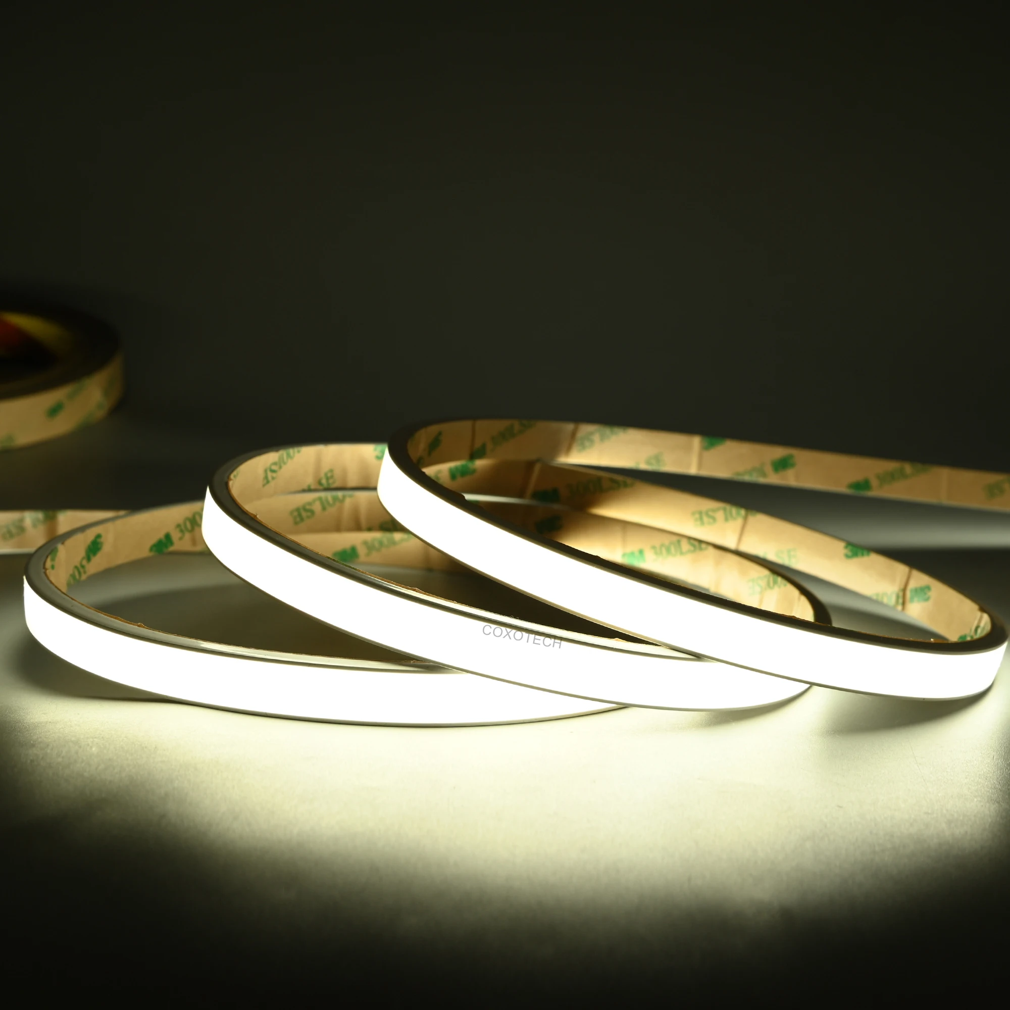 COXO silicone led neon strip light blue green red line flex flexible custom 24v 12v indoor out strip led neon lights