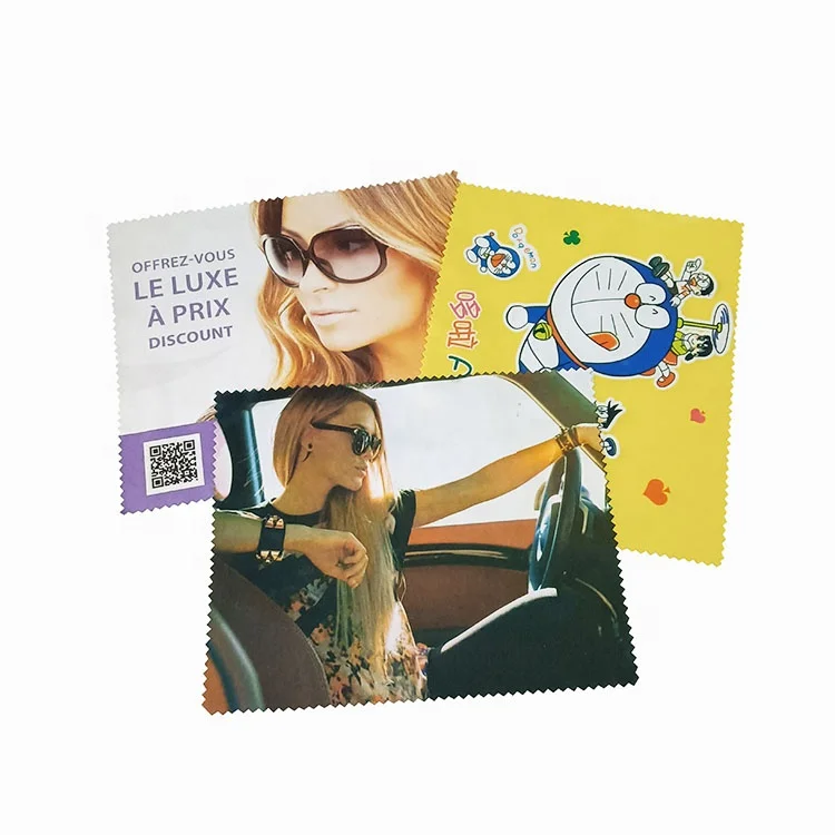 Hot selling microfiber cleaning cloth  lens custom logo cleaning cloth