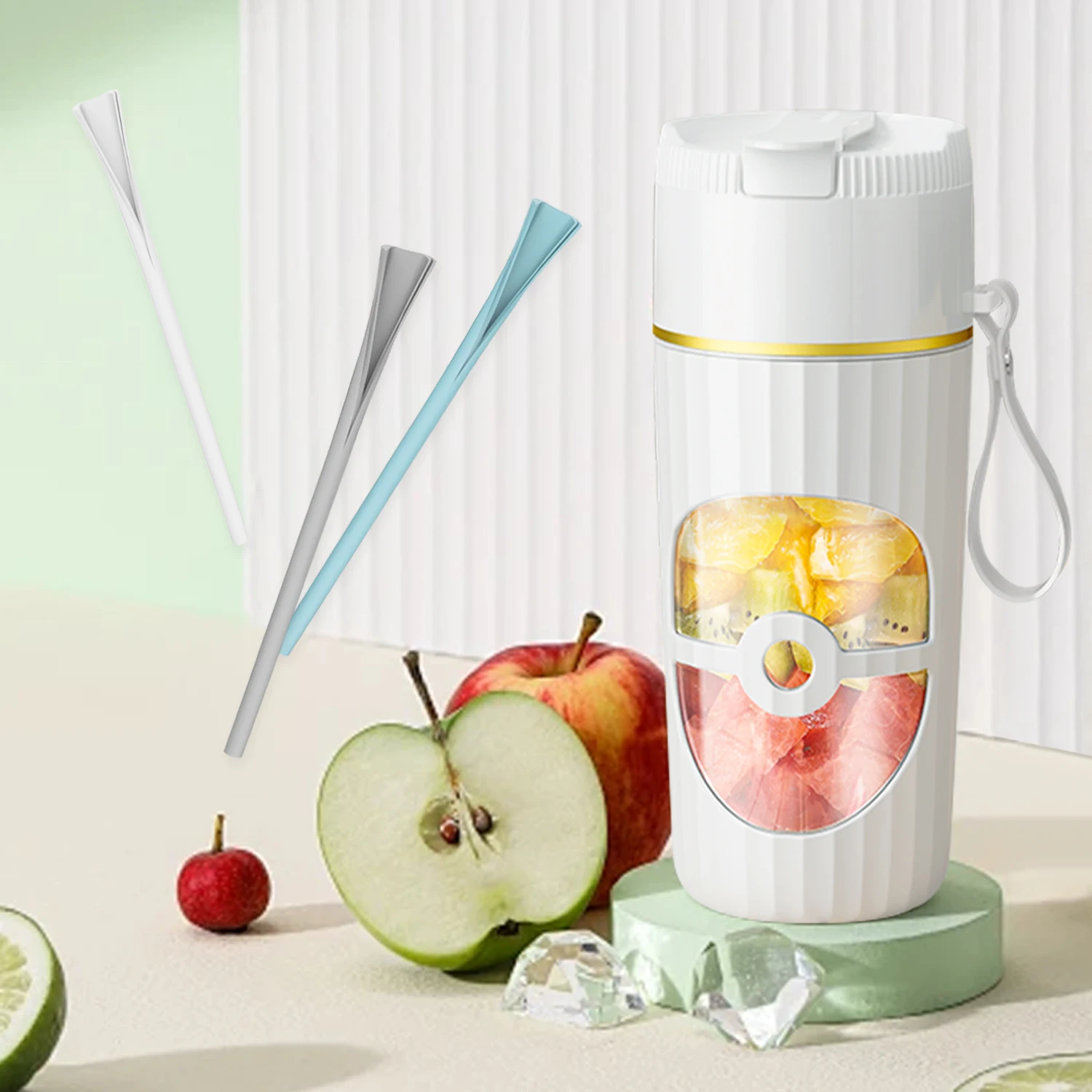 Wholesale Electric Fruit Orange Smoothies Juicer Extractor Machine Mini Handheld Portable USB Wireless Citrus Blender And Juicer