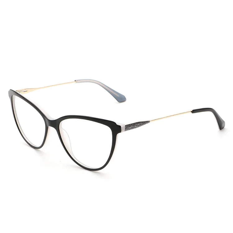 
 Прозрачные Модные мужские оптические оправы кошачий глаз из ацетата оптом  