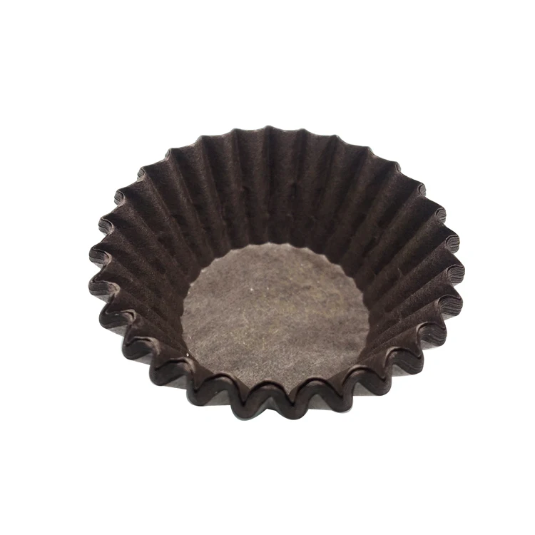 Food Grade Greaseproof Muffin Wrapper Baking Cups Brown Mini Cupcake Liner Paper Cupcake Case for Chocolates