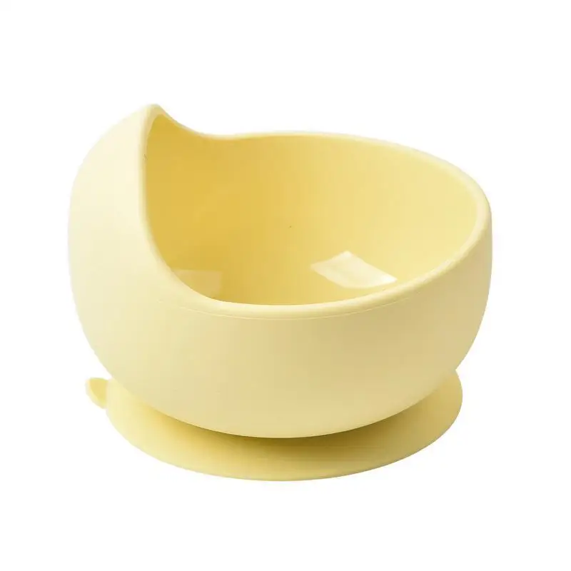Factory Spot Silicone Sucker Bowl Children Feeding Tableware Baby Complementary Training Bowl Baby Bowl Set