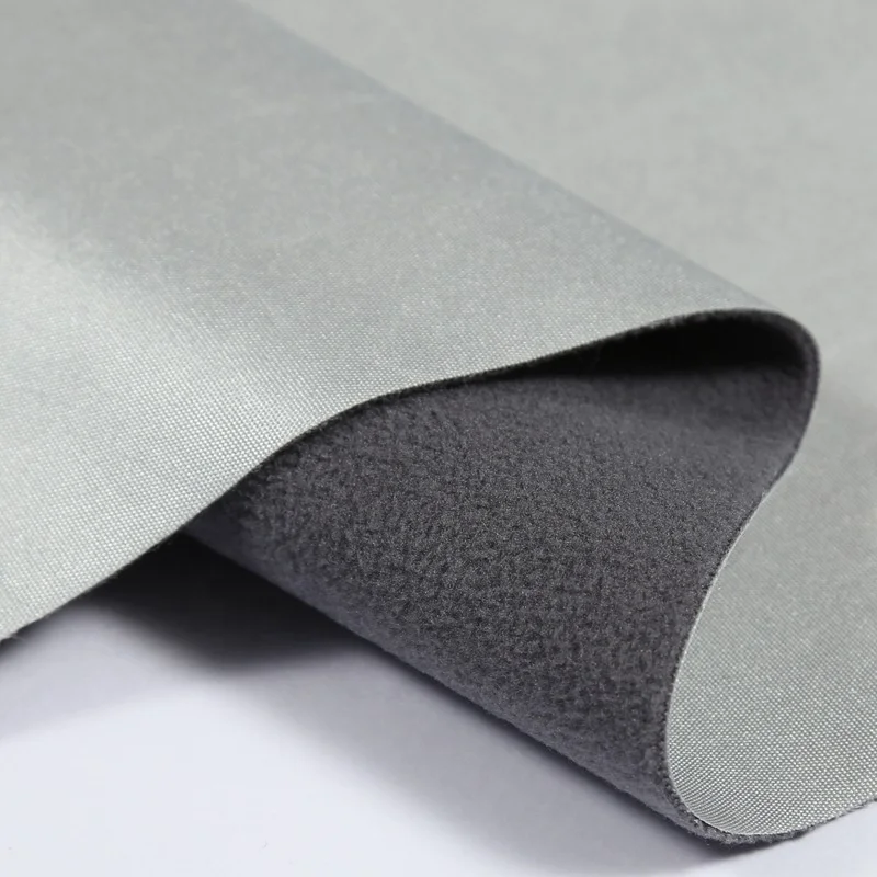 С серебряным покрытием водонепроницаемый и устойчивый к УФ 150D * 300D 100% полиэстер плюс флис композитный Оксфорд ткань