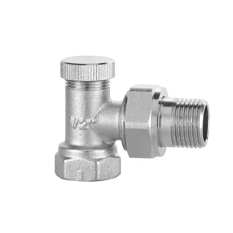 Factory price wholesale 1.6Mpa pressure angular manual temperature control radiator valve