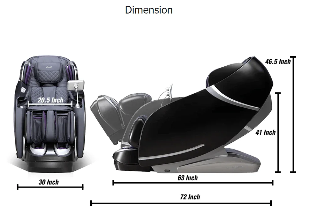smart full body with Yoga Stretch  Airbag motor 0 gravity back heating endure PU leather cover massage chair