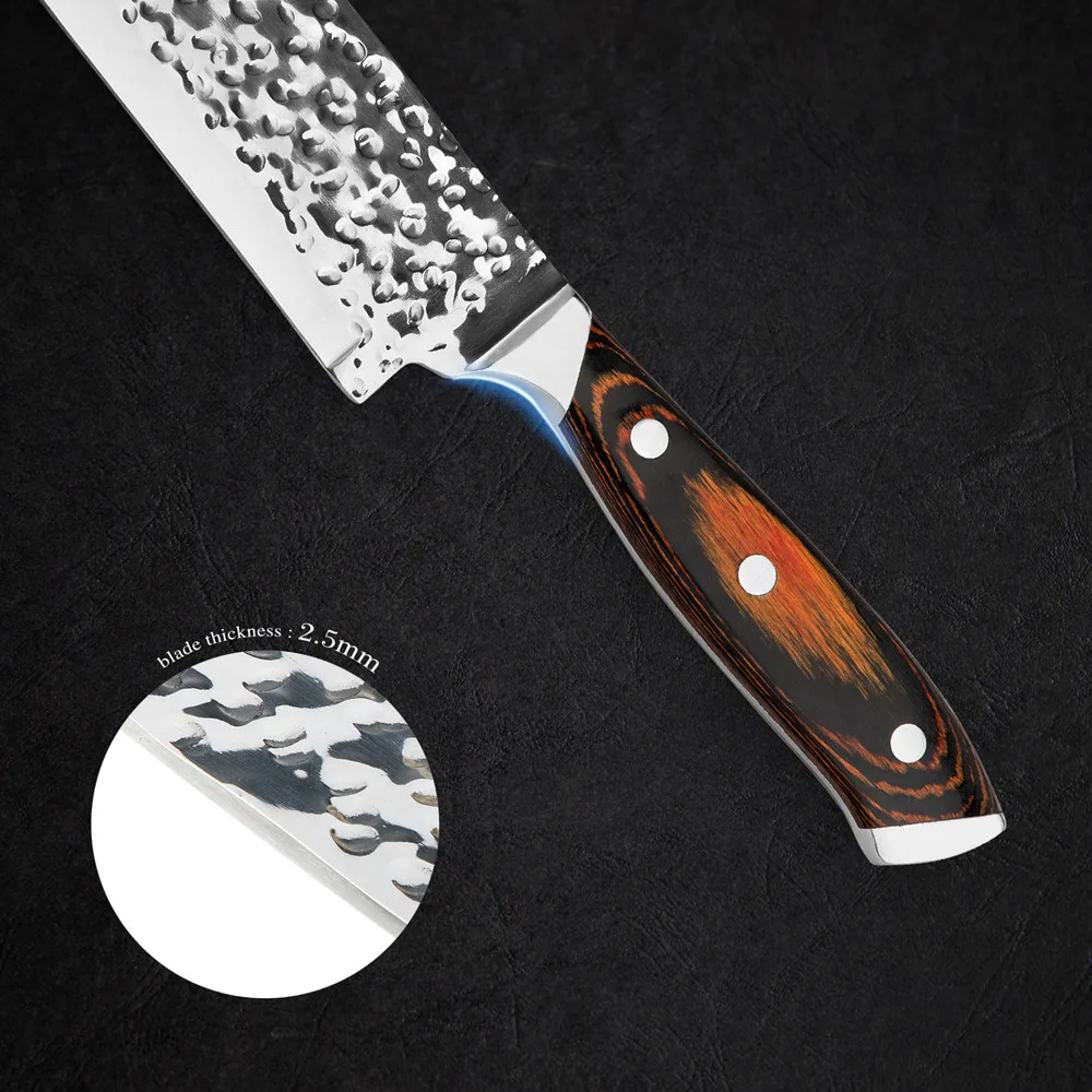 7 inch Santoku knife professional stainless steel kitchen knives cooking Japanese chef knife with box