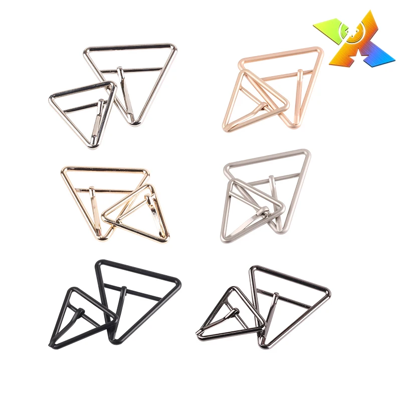 Factory Custom metal buckles for bag China product belt buckle custom Multi-Color triangle buckle