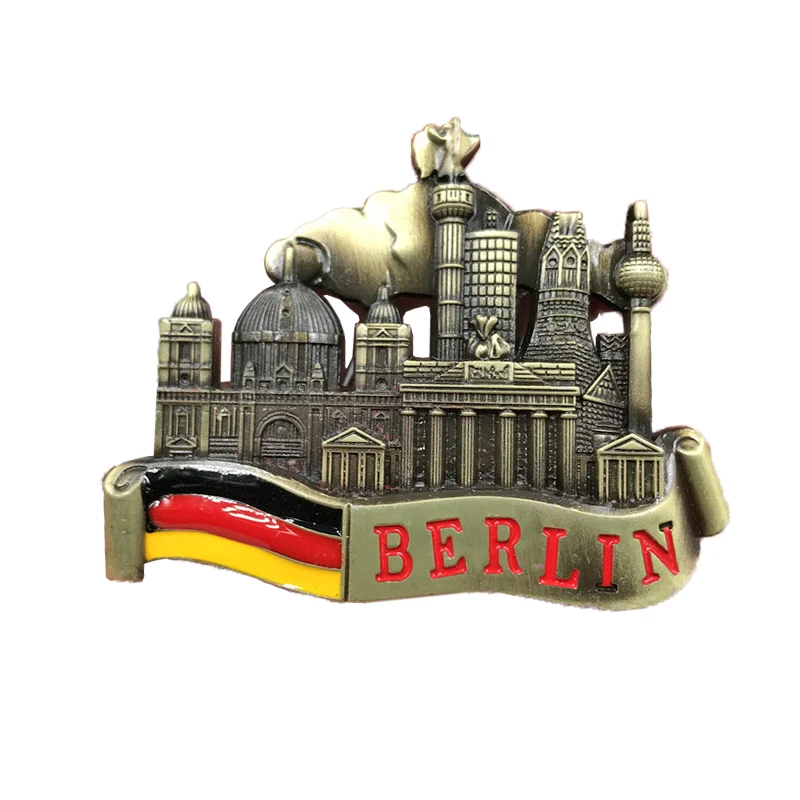 Promotional Fridge Magnet Custom Metal 3d Refrigerator Tourist Souvenir Fridge Magnet