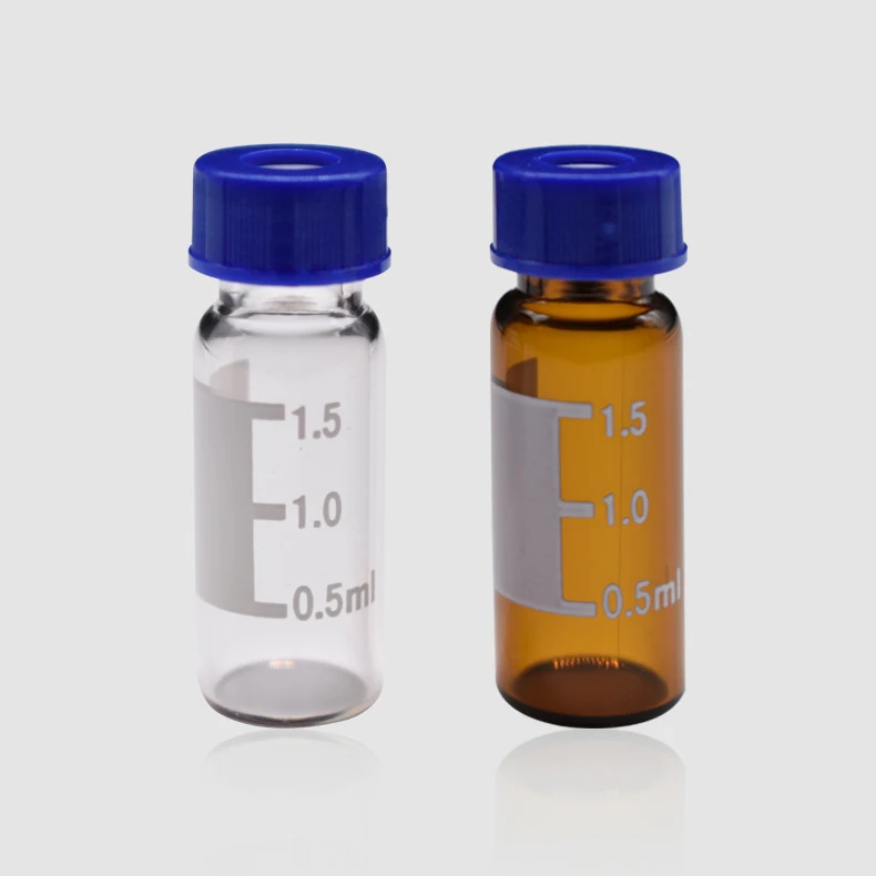 wholesale   9mm screw top autosample liquid chromatography  2ml amber hplc vials
