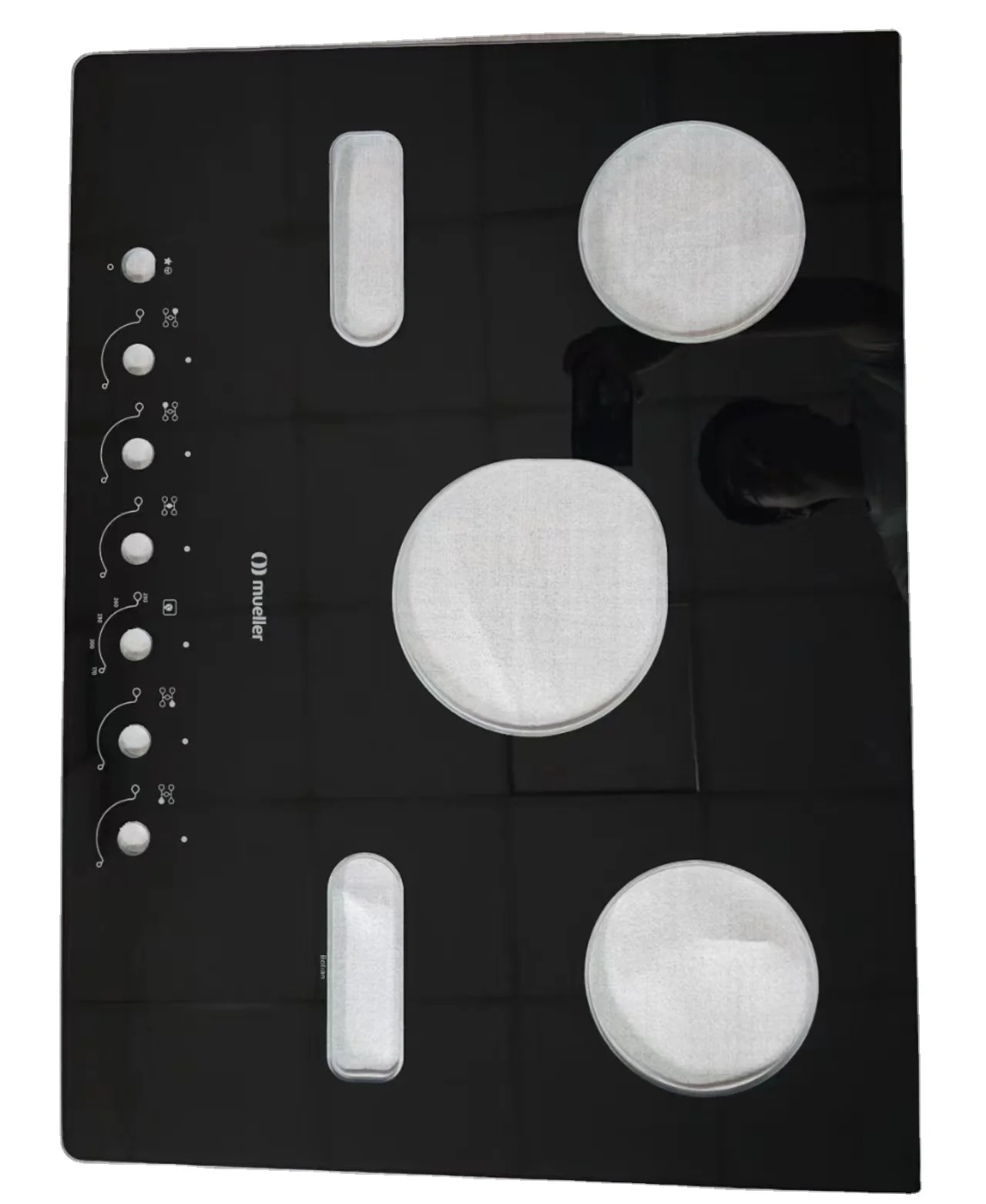 Пользовательские панели термостойкая высокая температура безопасность на заказ 2 горелки газовая плита вырезать закаленное стекло