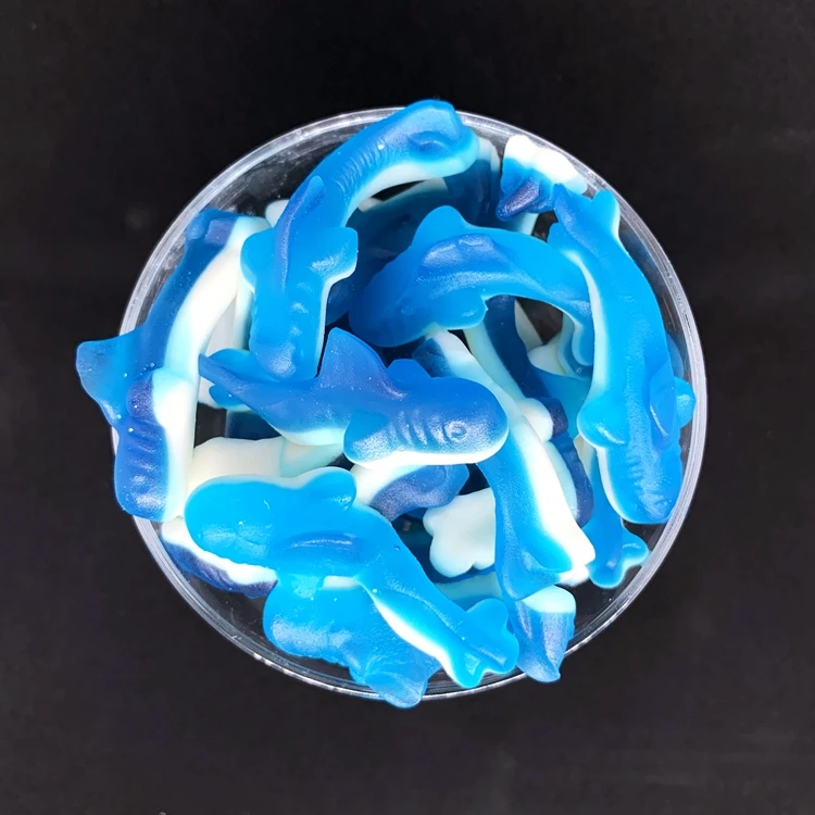 SWEETS DOUBLE LAYER GUMMY BLUE SHARKS BULK GUMMY
